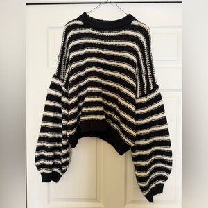 Showpo Monochrome Striped Sweater